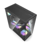 ⁦darkFlash DS900 Mid Tower ATX PC Case, 7-Fans, Black⁩ - الصورة ⁦5⁩
