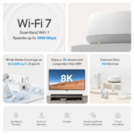 ⁦TP-Link Deco BE22 BE3600 Whole Home Mesh WiFi 7 System, Gigabit Network, 3-Pack⁩ - الصورة ⁦3⁩