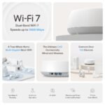 ⁦TP-Link Deco BE25 BE3600 Whole Home Mesh WiFi 7 System 2.5G, 1-Pack⁩ - الصورة ⁦3⁩