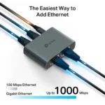 ⁦TP-Link EH310 1 to 3 Gigabit Ethernet Splitter (USB Powered)⁩ - الصورة ⁦4⁩