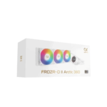 ⁦Xigmatek Frozr-O II 360 AIO Liquid Cooler System LCD Pump Head – White⁩ - الصورة ⁦4⁩