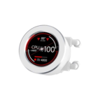 ⁦Xigmatek Frozr-O II 360 AIO Liquid Cooler System LCD Pump Head – White⁩ - الصورة ⁦3⁩