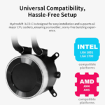⁦Lian Li HydroShift II LCD-C 360TL AIO Cooler (White)⁩ - الصورة ⁦5⁩
