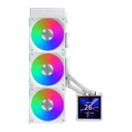 Lian Li HydroShift II LCD-S 360 AIO CL Cooler (White) 360mm radiator, 3.4” Display