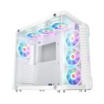 GameOn Emperor Arctic III Series Mid Tower Gaming Case – White (7-Fans)