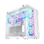⁦GameOn Emperor Arctic III Series Mid Tower Gaming Case – White (7-Fans)⁩ - الصورة ⁦6⁩