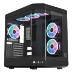 GameOn Valkyrie Series Mid Tower Gaming Case – Black (3-Fans)