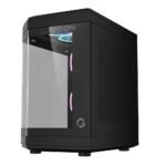 ⁦GameOn Valkyrie Series Mid Tower Gaming Case – Black (3-Fans)⁩ - الصورة ⁦3⁩