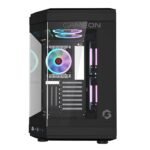 ⁦GameOn Valkyrie Series Mid Tower Gaming Case – Black (3-Fans)⁩ - الصورة ⁦4⁩