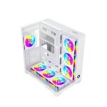 GameOn Valkyrie I Series Mid Tower Gaming PC Case – White (7-Fans)