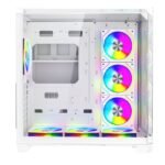 ⁦GameOn Valkyrie I Series Mid Tower Gaming PC Case – White (7-Fans)⁩ - الصورة ⁦3⁩