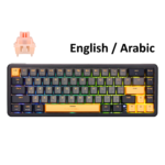 GameOn VOLT Series K68RS 60% RGB Magnetic Mechanical Wired Gaming Keyboard, Pink Switch – English/Arabic