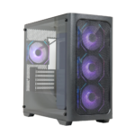 GPro Premium Mid Tower PC Case – Black, 4-Fans