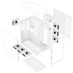 ⁦Sharx PROFIN GX700W Mid Tower Gaming PC Case – White (7-Fans)⁩ - الصورة ⁦6⁩
