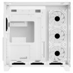 ⁦Sharx PROFIN GX700W Mid Tower Gaming PC Case – White (7-Fans)⁩ - الصورة ⁦7⁩