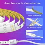 ⁦جوفي شريط إضاءة Wi-Fi RGB LED (16.4 قدم (5 م) × 2 لفات) - H6110⁩ - الصورة ⁦4⁩