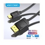 Vention Mini DisplayPort to DisplayPort Cable 4K 60Hz MiniDP Male to DP Male, 2m