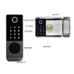 ⁦Waterproof Rim Lock Model Y1812-4 for Door thickness: 30-90mm,Unlock by TTlock APP / Password / Fingerprint / card / key⁩ - الصورة ⁦4⁩
