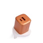 شاحن حائط Energea Ampcharge بمنفذ USB-C واحد ومنفذ USB-A واحد بتقنية GaN بقدرة 35 واط - برتقالي - Image 2