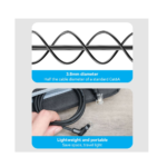 ⁦Vention IBSBH Cat6A Rotatable UTP Ethernet Patch Network Cable 10Gbps – 2m⁩ - الصورة ⁦6⁩