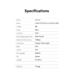 ⁦Vention IBSBJ Cat6A Rotatable UTP Ethernet Patch Network Cable 10Gbps – 5m⁩ - الصورة ⁦7⁩