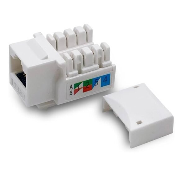 Cat6 RJ45 Keystone Jack Ethernet Network Wall Jack Module
