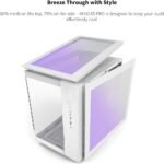 ⁦Montech King 65 Pro – White, ATX Mid Tower Case, 3 Fans⁩ - الصورة ⁦2⁩