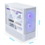 ⁦LIAN LI LANCool 207 Compact ATX RGB Mid Tower PC Gaming Case, 4-Fans⁩ - الصورة ⁦3⁩