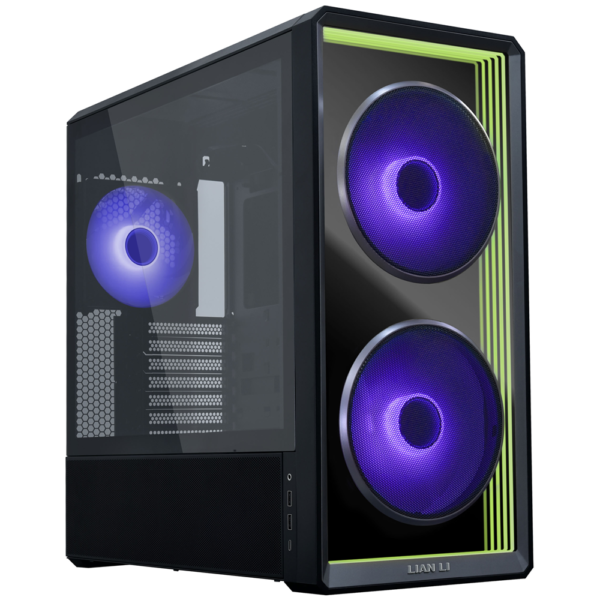 LIAN LI LANCool 217 INF Mid Tower PC Gaming Case, 3-Fans – Black
