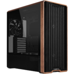 LIAN LI LANCool 217 Black Tempered Glass Wood Panel Mid Tower PC Gaming Case, 5-Fans - PC Kuwait - Ultimate IT Solution Provider in Kuwait