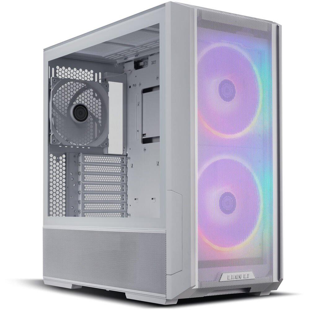 LANCOOL-216R-W LIAN LI LANCOOL 216 RGB Mid Tower PC Case (White), 3-Fans - الصورة 1