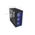 ⁦LIAN LI LANCOOL III RGB Mid Tower PC Case (White), 4-Fans⁩ - الصورة ⁦4⁩