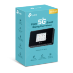 TP-Link M8550 5G WiFi 6E  Tri-Band AXE3600 Gigabit WAN/LAN Port Touch Screen Mobile Router, 32 Devices