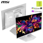 ⁦MSI 27″ MAG 272QPW QD-OLED X28 2K 280Hz 0.03ms HDR400 HDMI 2.1 Rotatable Adjustable Gaming Monitor, White⁩ - الصورة ⁦2⁩