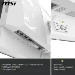 ⁦MSI 27″ MAG 272QPW QD-OLED X28 2K 280Hz 0.03ms HDR400 HDMI 2.1 Rotatable Adjustable Gaming Monitor, White⁩ - الصورة ⁦5⁩