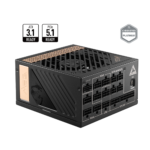 MSI 1300W PSU MEG Ai1300P PCIE5 80 Plus Platinum Power Supply, Sleeved Cables