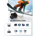 ⁦JASOZ 4K HDMI to Mini HDMI Cable A108 – 3M⁩ - الصورة ⁦2⁩