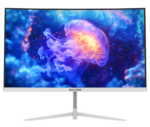 ⁦Sades NC-Pelagia SC-CJ04F24W, 24 FHD 1920x1080, 200Hz, 0.5ms, HDMI 2.1, VA, شاشة ألعاب منحنية - أبيض⁩ - الصورة ⁦3⁩