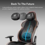 ⁦COUGAR NxSys Aero Gaming Chair – Orange/ Black, Ergonomics, Cooling and Style⁩ - الصورة ⁦8⁩