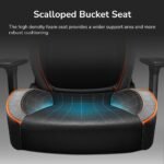 ⁦COUGAR NxSys Aero Gaming Chair – Orange/ Black, Ergonomics, Cooling and Style⁩ - الصورة ⁦10⁩