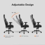 ⁦COUGAR NxSys Aero Gaming Chair – Orange/ Black, Ergonomics, Cooling and Style⁩ - الصورة ⁦12⁩