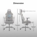 ⁦COUGAR NxSys Aero Gaming Chair – Orange/ Black, Ergonomics, Cooling and Style⁩ - الصورة ⁦13⁩