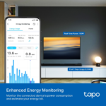 ⁦TP-Link Tapo P304M 4 Ports Smart WiFi Power Strip Socket Extension, 1.5m⁩ - الصورة ⁦6⁩