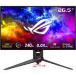 ⁦ASUS 27″ ROG Swift OLED PG27AQDM 240Hz 0.03ms 2K Gaming Monitor sRGB Dual HDMI Rotatable 1000 nits⁩ - الصورة ⁦2⁩