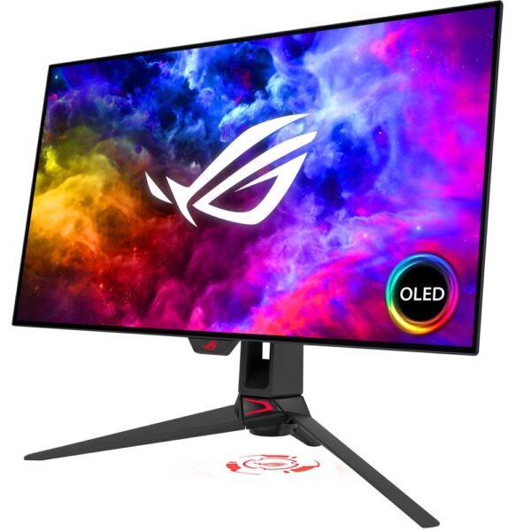 ASUS 27″ ROG Swift OLED PG27AQDM 240Hz 0.03ms 2K Gaming Monitor sRGB Dual HDMI Rotatable 1000 nits