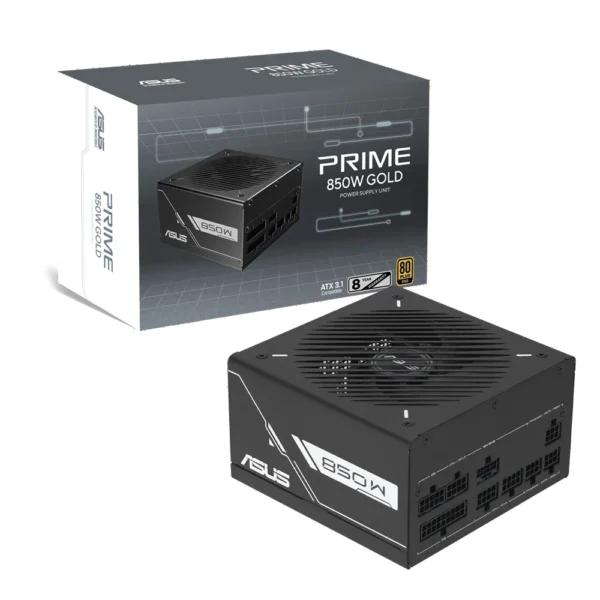 ASUS Prime 850W Gold Black Edition ATX 3.1 PCIe 5.1 PSU Power Supply