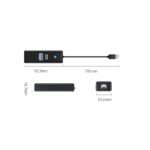 ⁦Orico PWCUR 3-Port Hub with USB 3.0 USB-C RJ45 Gigabit Network⁩ - الصورة ⁦2⁩