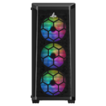 Sharx R200B Mid Tower Gaming PC Case – Black (4-Fans) - Image 4