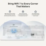 ⁦TP-Link RE405BE BE6500 Dual-Band WiFi 7 Range Extender, 2.5GE⁩ - الصورة ⁦4⁩