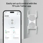 ⁦TP-Link RE405BE BE6500 Dual-Band WiFi 7 Range Extender, 2.5GE⁩ - الصورة ⁦3⁩
